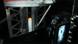 Fire flame in Engineering metal tower