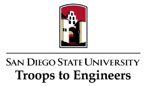SDSU Troops to Engineers Logo