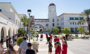 San Diego State courtyard to Student Union
