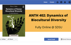 Online class ANTH 402: Dynamics of Biocultural Diversity