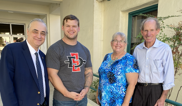 Photo from left: Dean Eugene Olevsky, Gabriel Adkins, Jacqueline Clayton and Bruce Urquhart