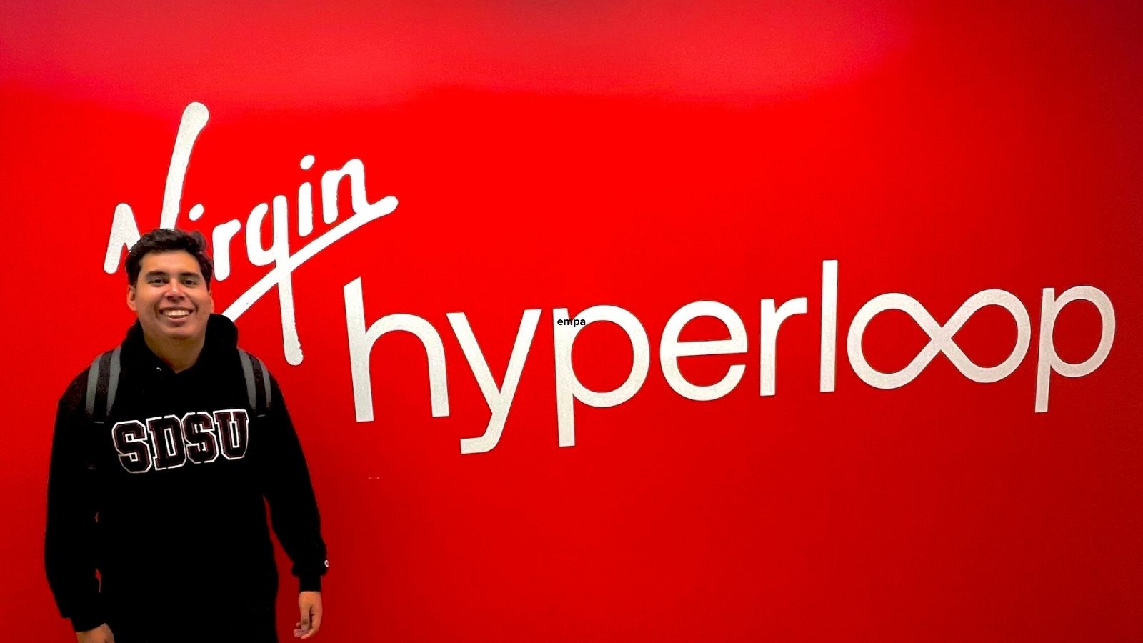 Carlos Guerrero Valdez is interning on the Virgin Hyperloop.