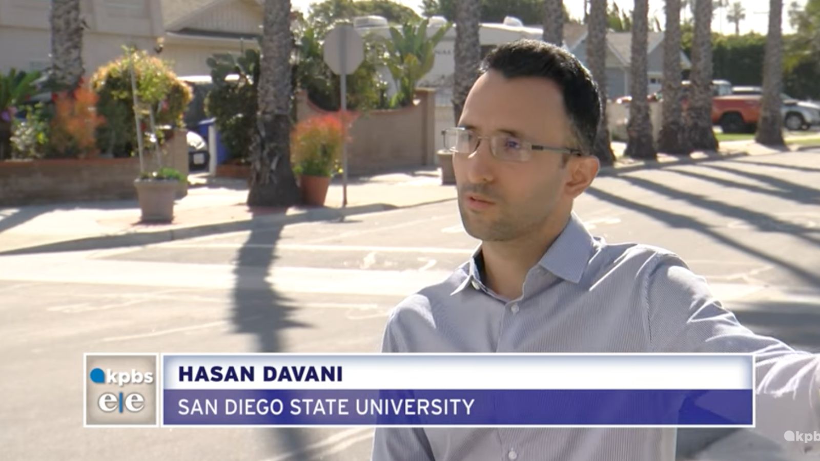 Water resources engineer Hassan Davani is interviewed by KPBS Environment Reporter Erik Anderson