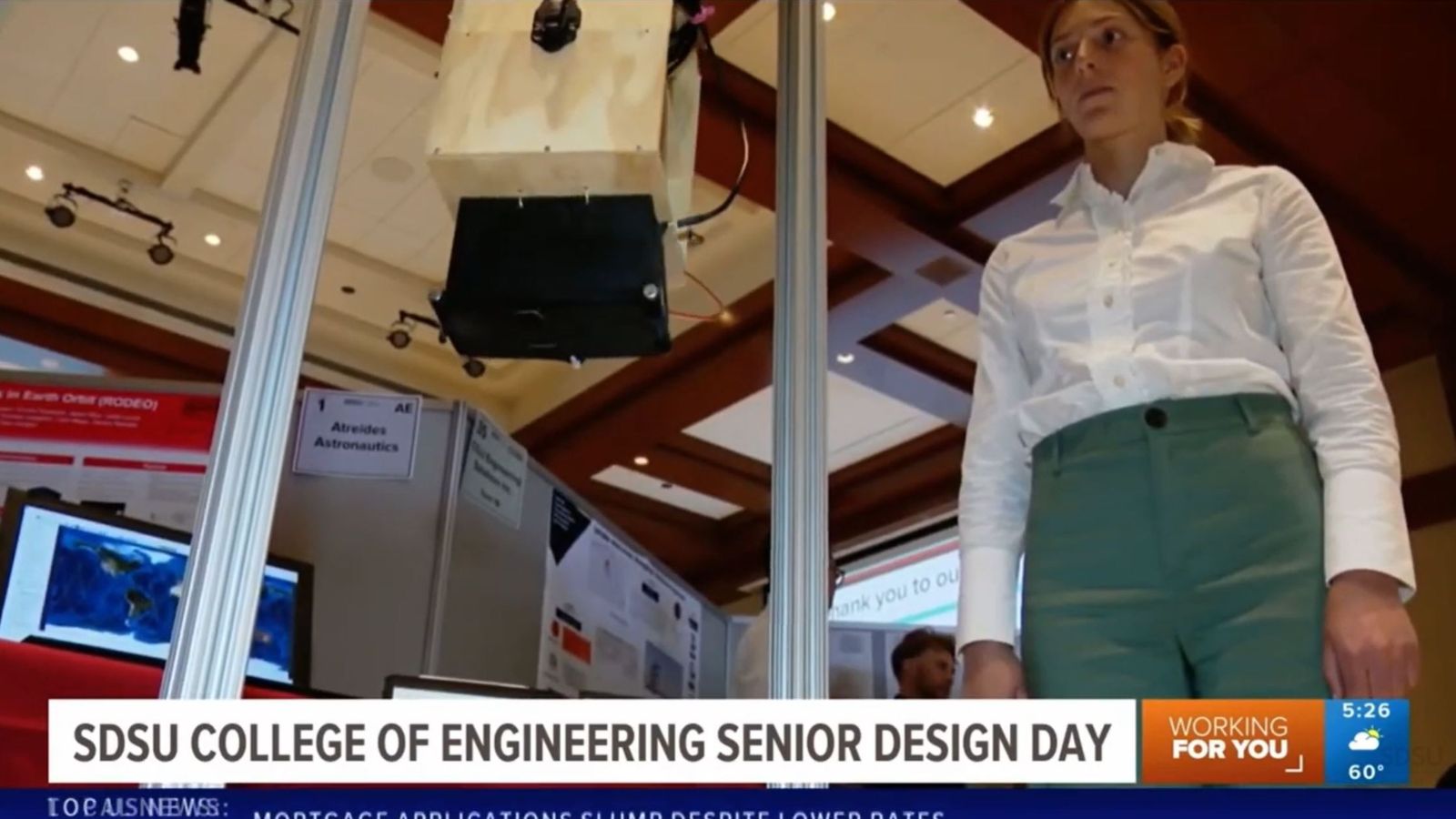 CBS 8 News visited Montezuma Hall and Aerospace Engineering Team RODEO to learn more about Engineering Senior Design Day.