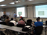 Students at Barbod's lecture